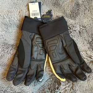 Polo Ralph Lauren Men's Touch-Compatible Winter Gloves Black Size XL